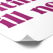 Poster À Cause De Ne Pas Vouloir À Je Ne Serai Pas Drôle  (Coin)