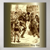 Poster "A Christmas Carol" "Bob Cratchit and Tiny Tim" "T (Devant)
