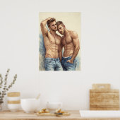 Poster A Contemporary Male Posing Portrait (Cuisine)