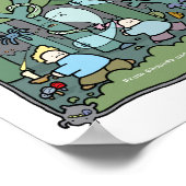 Poster A Cornish Litany A4 Print - Haunted Woods (Coin)