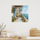 Poster A Cosy Seaside Balcony (Cuisine)