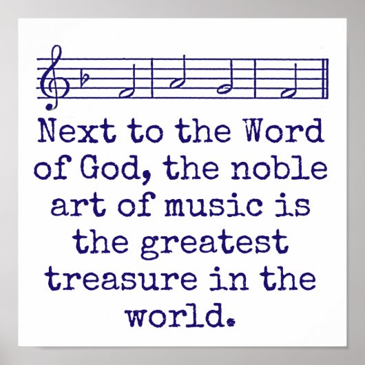 Poster À Côté De La Parole De Dieu - Citation Musique (Devant)