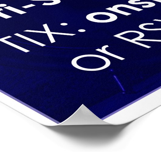 Poster À CÔTÉ DE L'Affiche NORMALE (Coin)