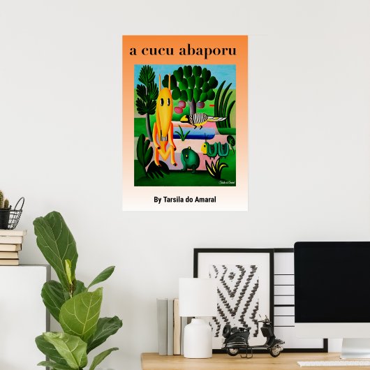Poster A Cuco Abapuru par Tarsila do Amaral (Bureau à domicile)