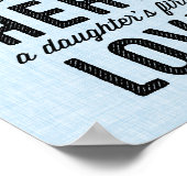 Poster A Dad Typography Print (Coin)