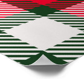Poster À damiers classique Tartan Design transparent Cont (Coin)
