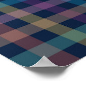 Poster à damiers motif (Coin)