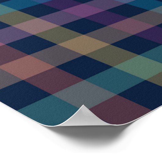 Poster à damiers motif (Coin)