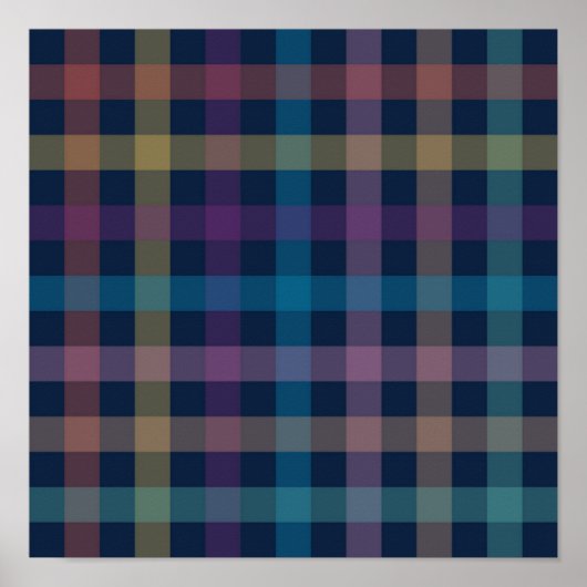 Poster à damiers motif (Devant)