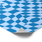 Poster À damiers Motif dérangé (Coin)