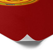 Poster A_darkred, Om Lotus (Coin)