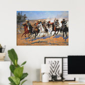 Poster A Dash for the Timber, Frederick Remington, (Bureau à domicile)