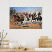 Poster A Dash for the Timber, Frederick Remington, (Cuisine)