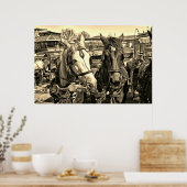 Poster à deux chevaux (Cuisine)