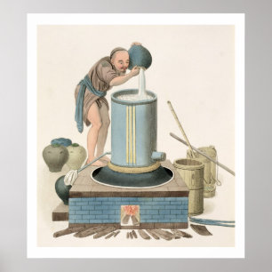 Poster A Distiller, plate 24 from 'The Costume of China',