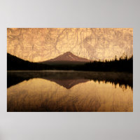 Poster à double exposition du lac Trillium