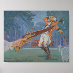 Poster A Duel - 1776 à 1976 par James C. Kulhanek