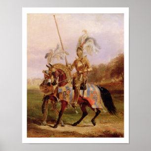 Poster À Eglinton, Seigneur du Tournoi, 1840 (huile sur