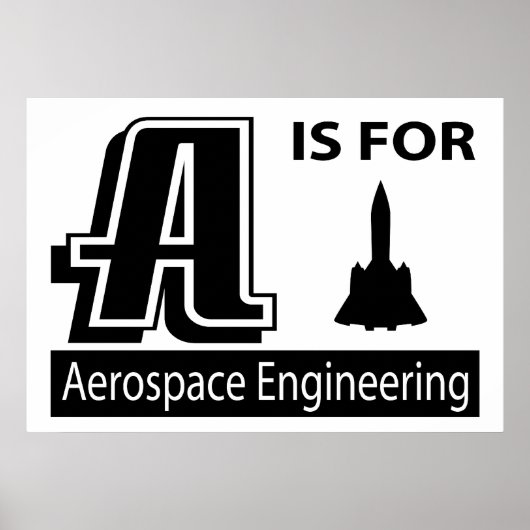 Poster A Est Destiné À L'Ingénierie Aérospatiale (Devant)
