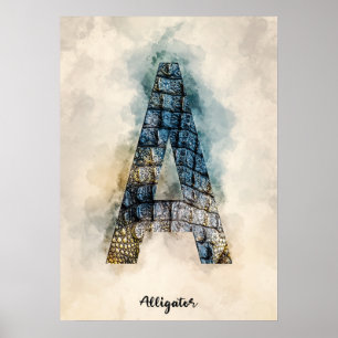 Poster A est pour Alligator