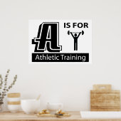 Poster A Est Pour L'Entraînement Athlétique (Cuisine)