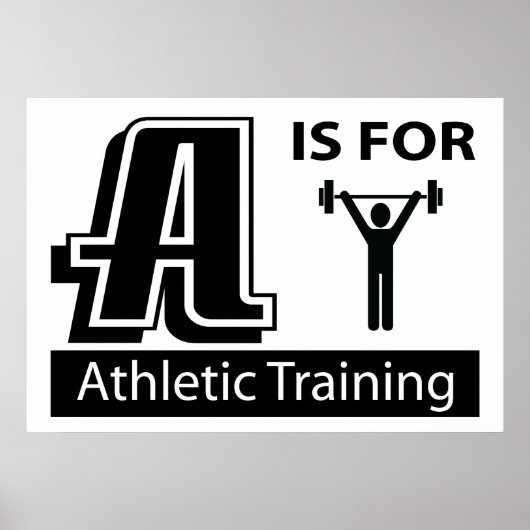 Poster A Est Pour L'Entraînement Athlétique (Devant)