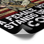 Poster a female stand up her country (Coin)