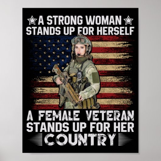 Poster a female stand up her country (Devant)