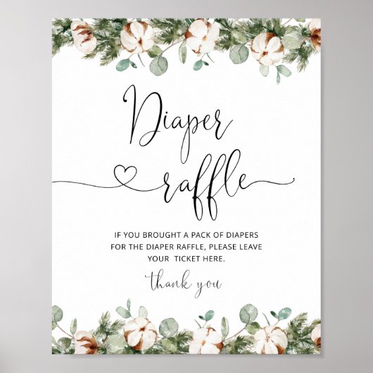 Poster À feuillage persistant bébé il fait froid à l'exté (Devant)