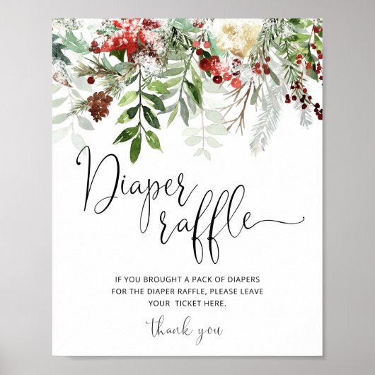 Poster À feuillage persistant bébé il fait froid à l'exté (Devant)