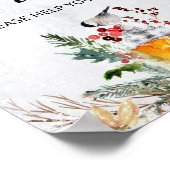 Poster À feuillage persistant bébé il fait froid à l'exté (Coin)