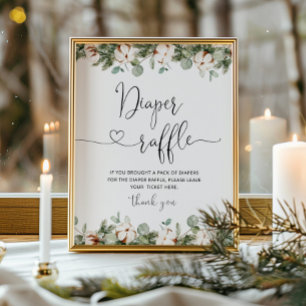 Poster À feuillage persistant bébé il fait froid à l'exté