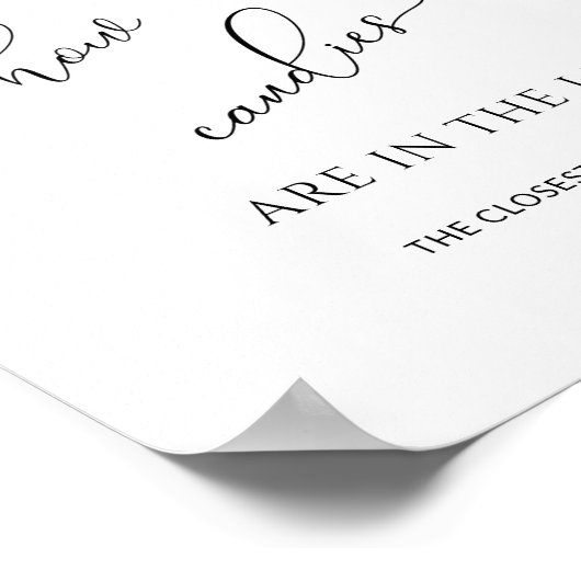 Poster À feuillage persistant Devis combien de bonbons so (Coin)