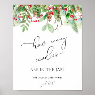 Poster À feuillage persistant Devis combien de bonbons so