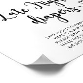 Poster À feuillage persistant Late nuit couches jeu (Coin)