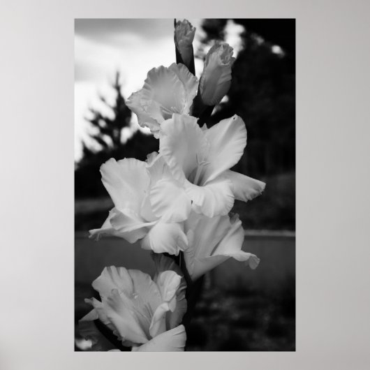 Poster à fleurs mariage (Devant)