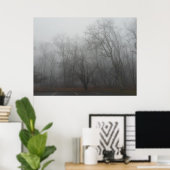 Poster A foggy day on the Skyline Drive in Virginia (Bureau à domicile)