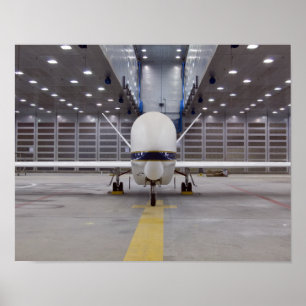 Poster A front view of a Global Hawk unmanned aircraft