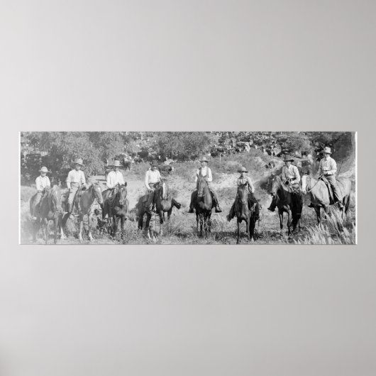 Poster "A Group Of Texas Cowboys" (Devant)