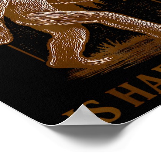 Poster A Guy Like Me Is Hard To Find Funny Bigfoot Sasqua (Coin)