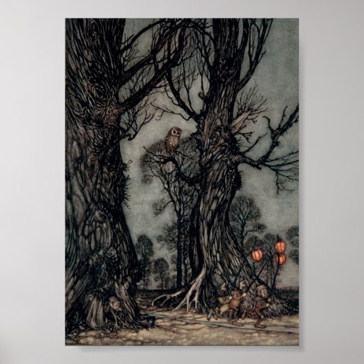 Poster "A Halloween Hunt" illustration 5 x 7 sur toile (Devant)