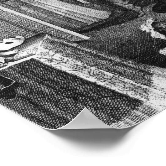 Poster A Harlot's Progress, plaque II, Quarrels (Coin)