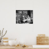 Poster A Harlot's Progress, plaque II, Quarrels (Cuisine)