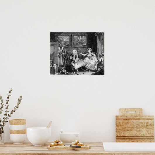 Poster A Harlot's Progress, plaque II, Quarrels (Cuisine)