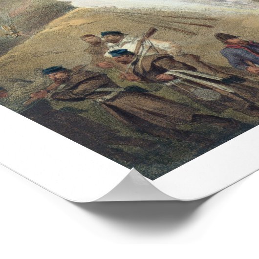 Poster A Hot day in the Batteries, plate from 'The Seat o (Coin)