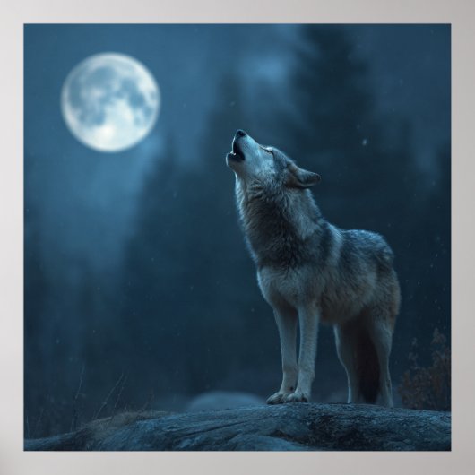 Poster A Howling Wolf (Devant)