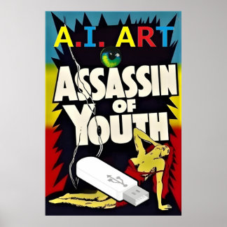 Poster A.I. Art - Assassin of Youth