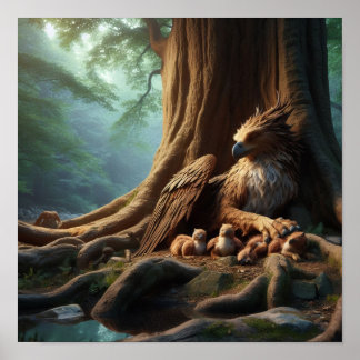 Poster A.I. Mère Griffin et ses jeunes