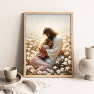 Poster À jamais avec toi, Peinture chrétienne, Jésus câli