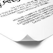 Poster À jamais dans nos cœurs Panneau de table de mémori (Coin)